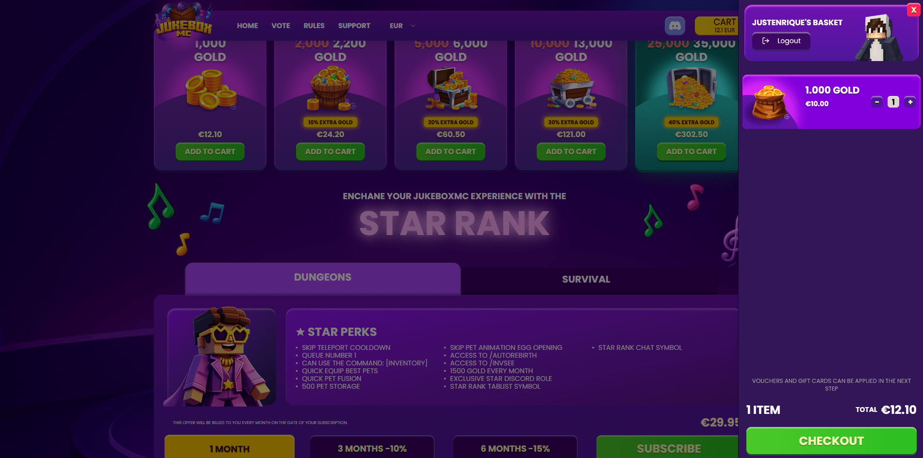 JukeboxMC Website + Store gallery image 2