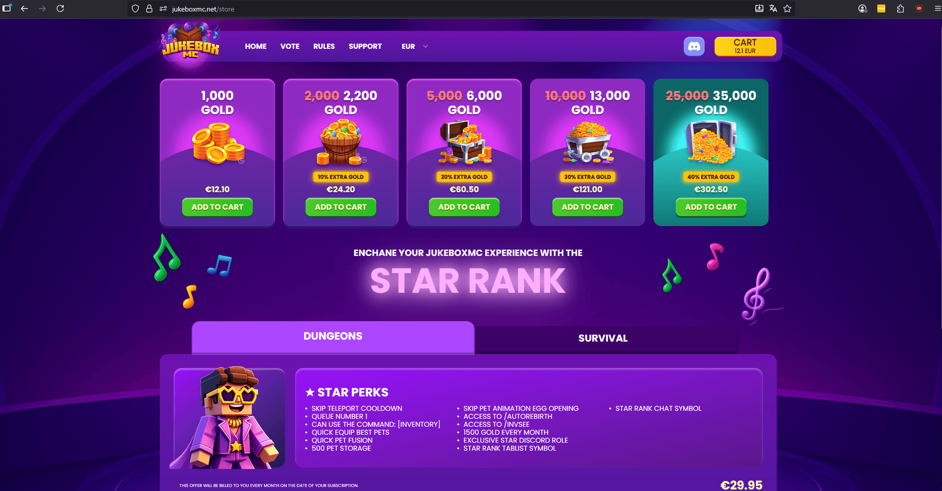 JukeboxMC Website + Store gallery image 1