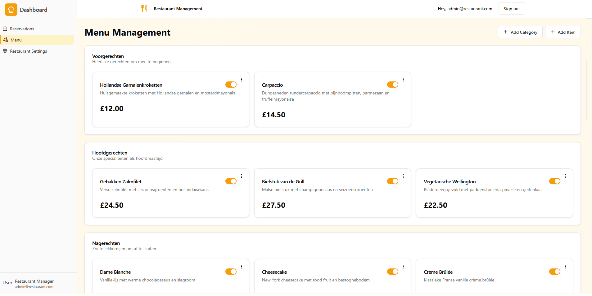 Restaurant Management System gallery image 6